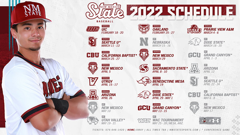 Mississippi State Baseball Schedule 2022 Kirby Announces Aggies' 2022 Schedule | Las Cruces Bulletin