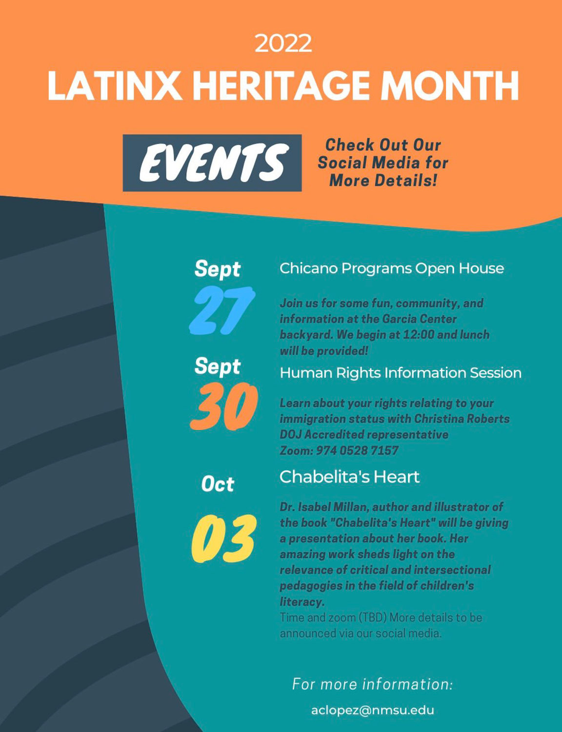 Chicanx/Latinx Annual Events